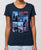 Köln Kollage blau / rot  - Damen Premium Organic Shirt