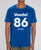 86 Veedel Melange Royal Blue  - Herren Organic Melange Shirt