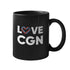 Love CGN Herz Tasse schwarz  - Tasse