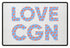 Love CGN Streifen color  - Fußmatte